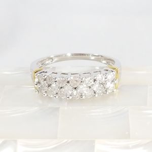 Genuine 14kt Diamond Ring  Sz 10